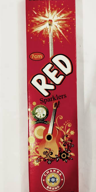 7 CM Red Sparklers
